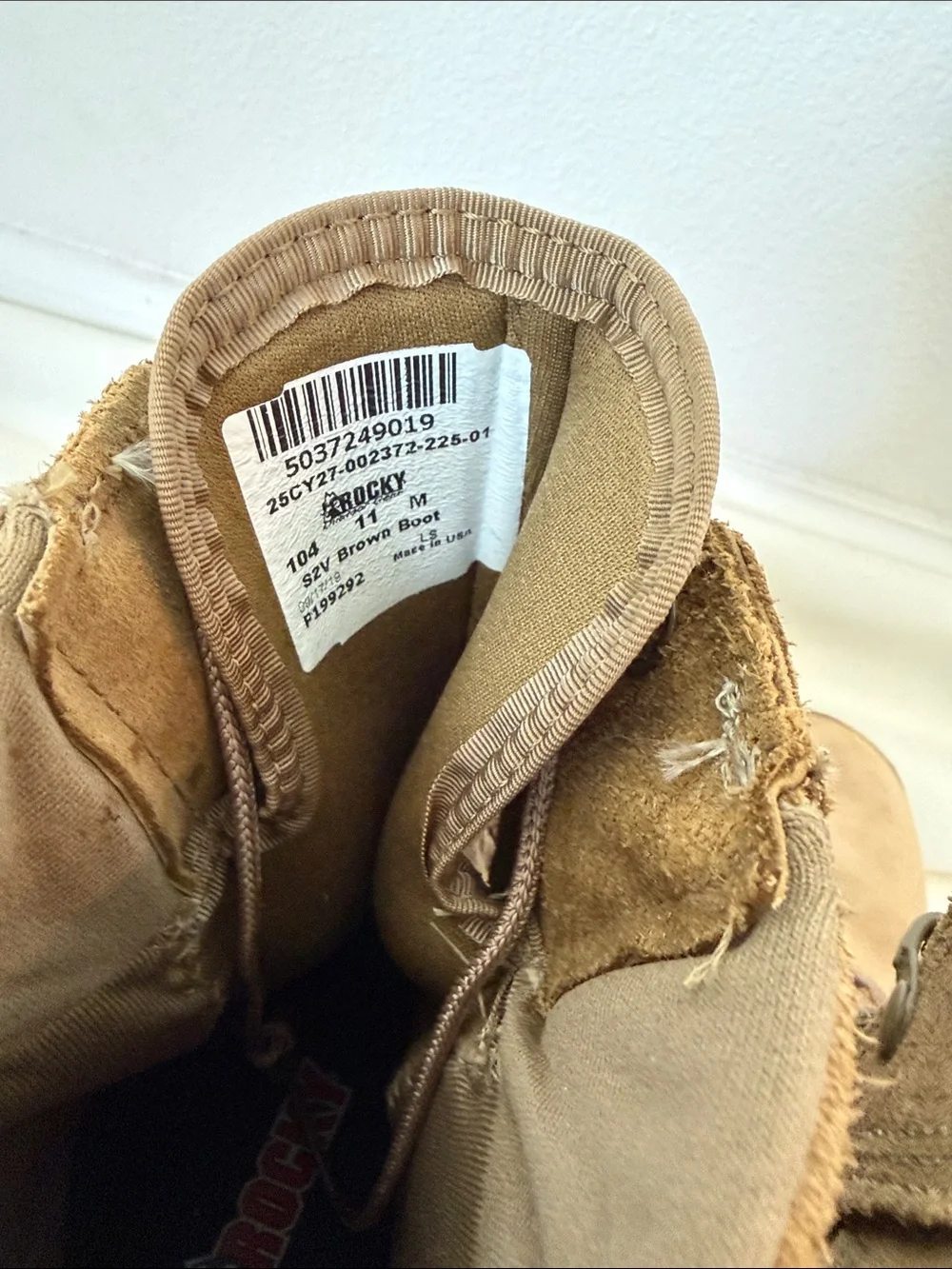 Rocky Men's Tactical Lace-Up Boot in Brown size 11 M